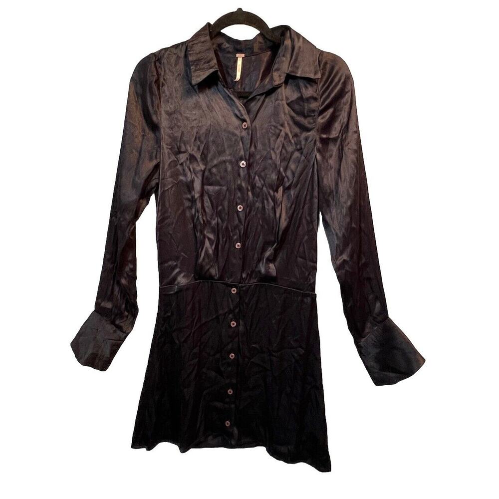 Zara Womens Satin Effect Dress Size‎ XS Black